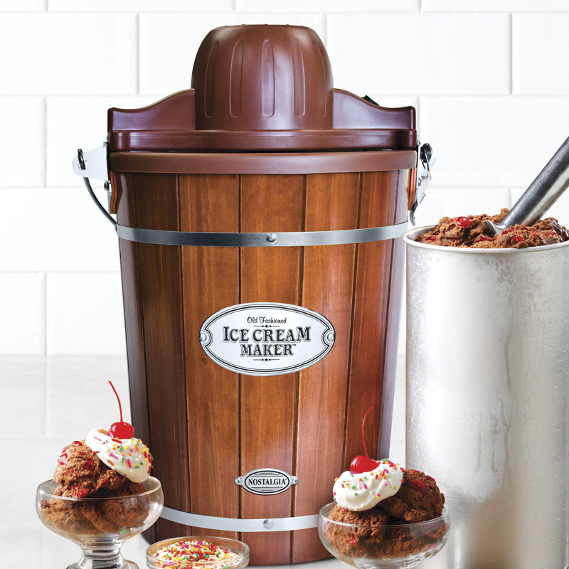 Nostalgia Electrics Nostalgia Electric Bucket Ice Cream Maker With Easy